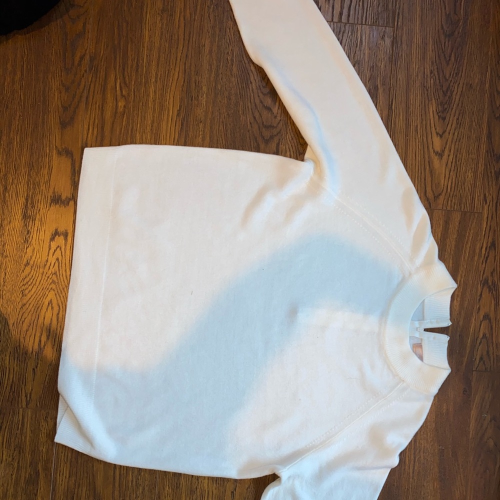White pullover sweater